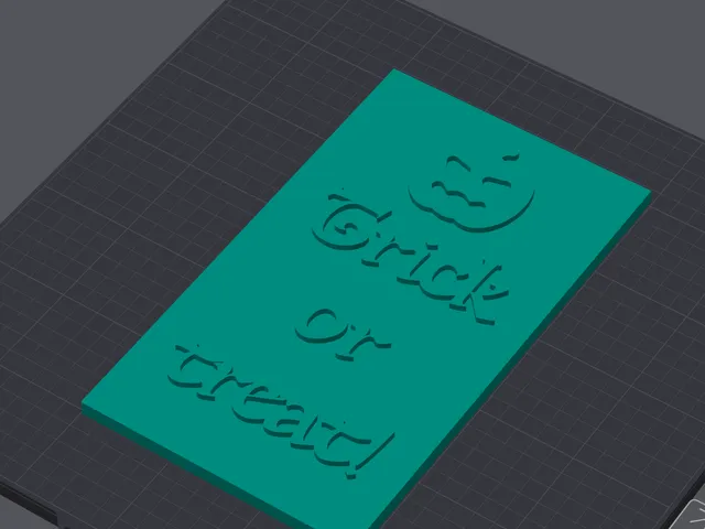 Trick or treat sign