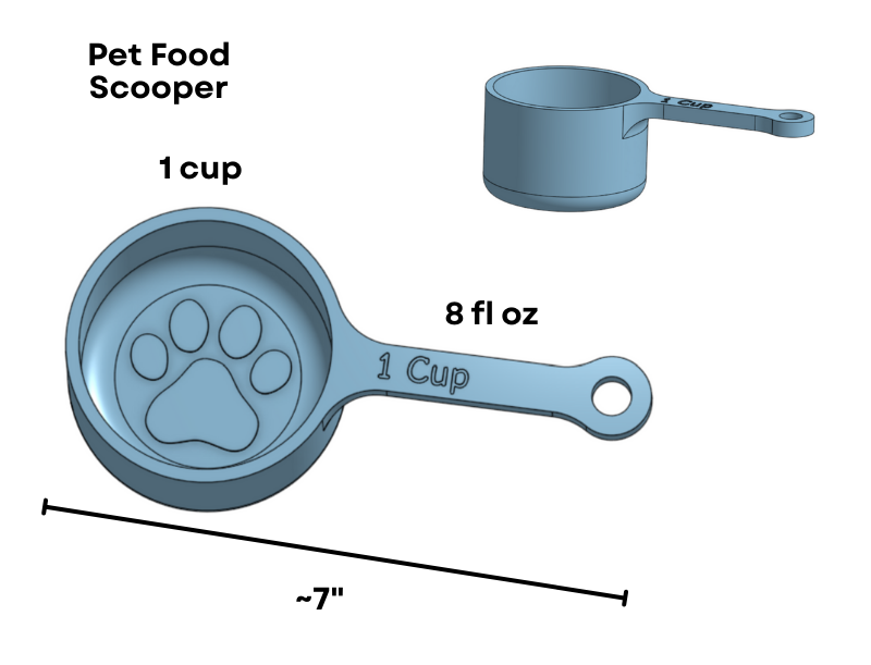 Pet Food Scoop (1 Cup)
