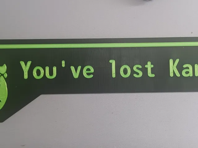 Fallout 3/NV - "You've lost Karma!" sign