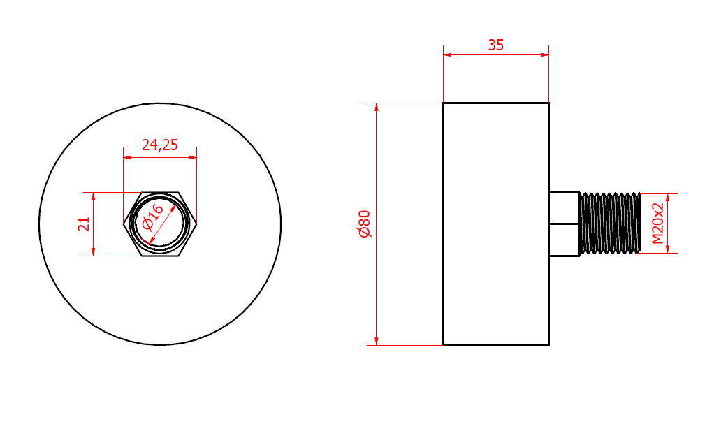 Scheppach HC24 compressor filter — miniatura 3