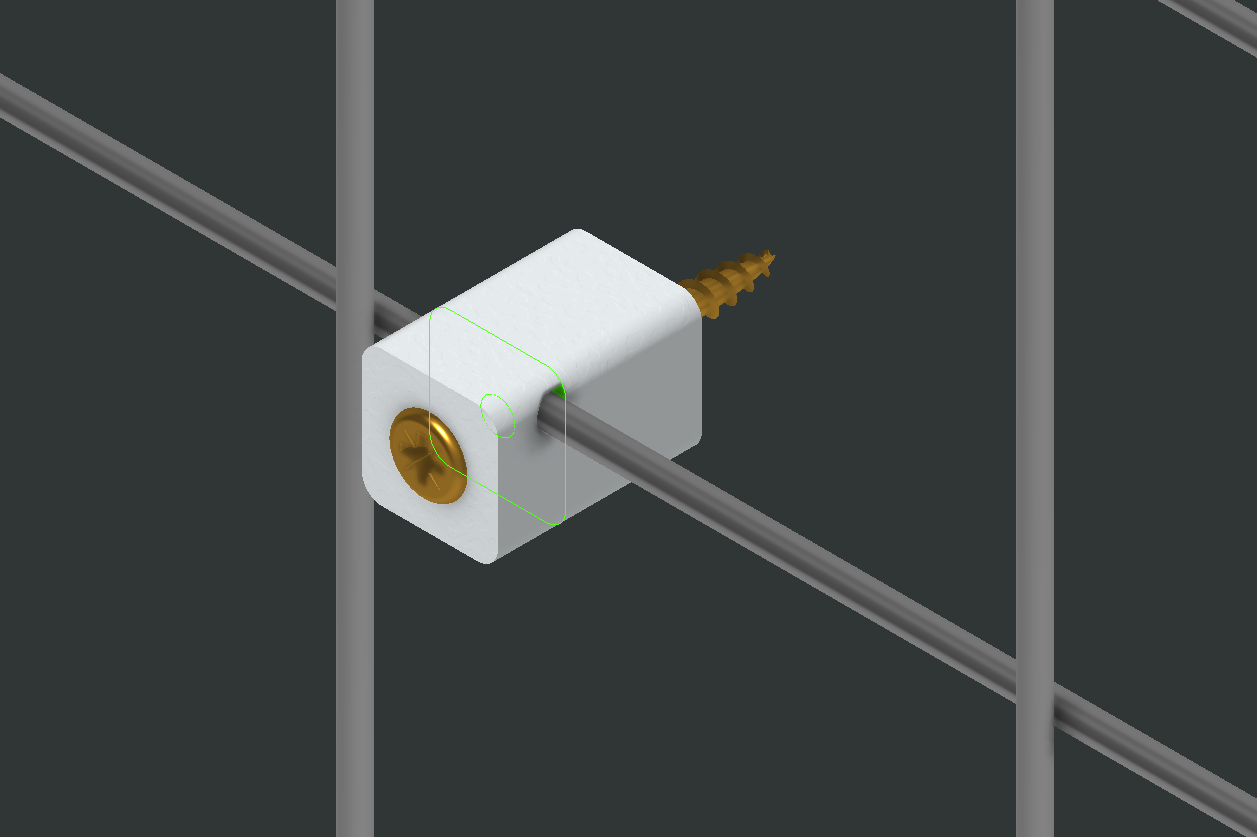 Spacers for wire fence / mesh panel holder