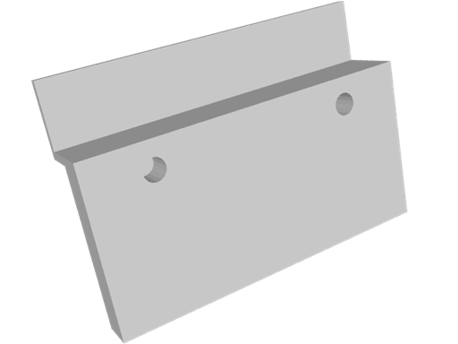 Slatwall Adapter Mount - 3.25" W