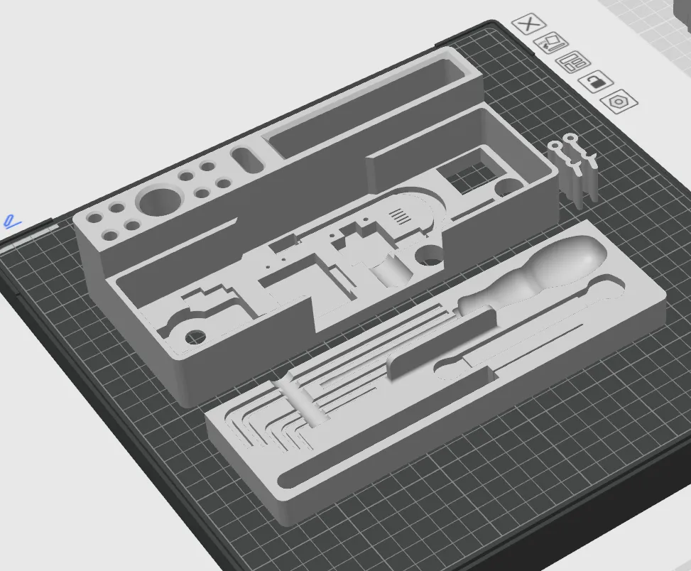 Spare Parts/Toolbox for Qidi Plus 4 (Rugged Box) by ECF | Download