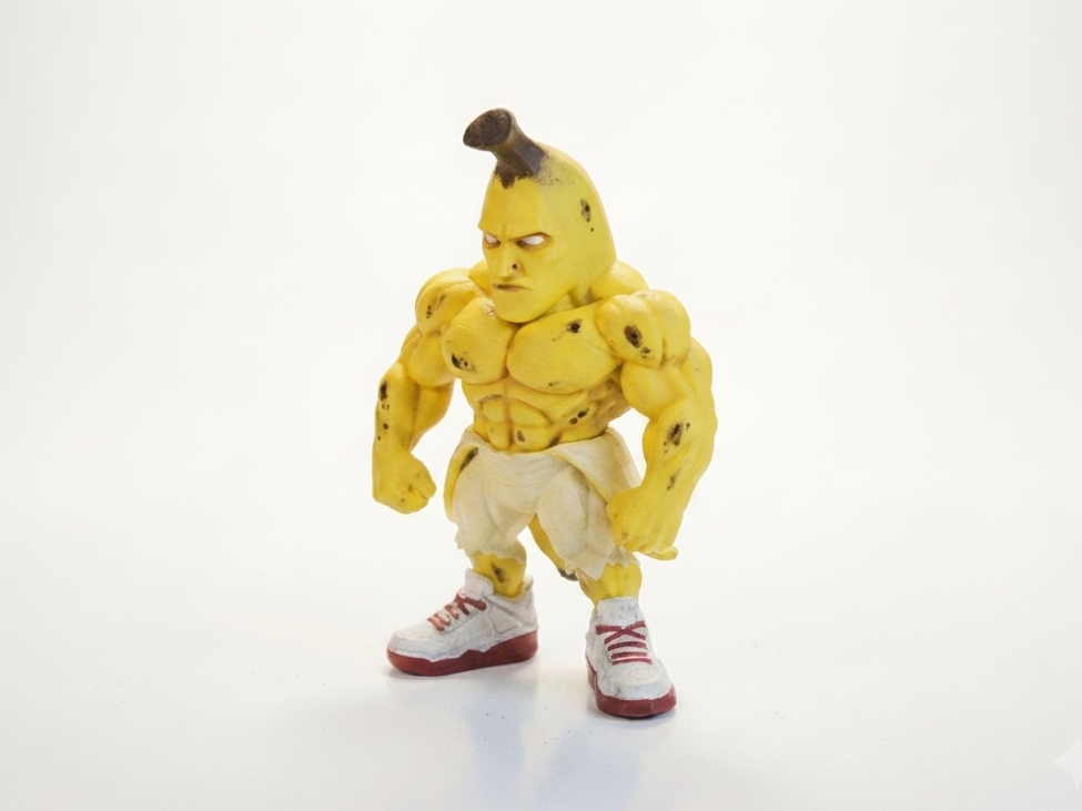 Banana Man Muscular Figurine Miscellaneous 3D Printable