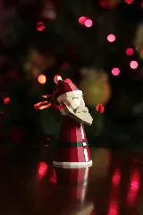 Low Poly Santa - Christmas Ornament Supportless