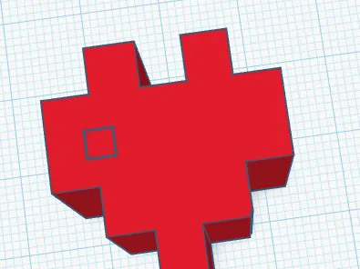 super small pixel art heart