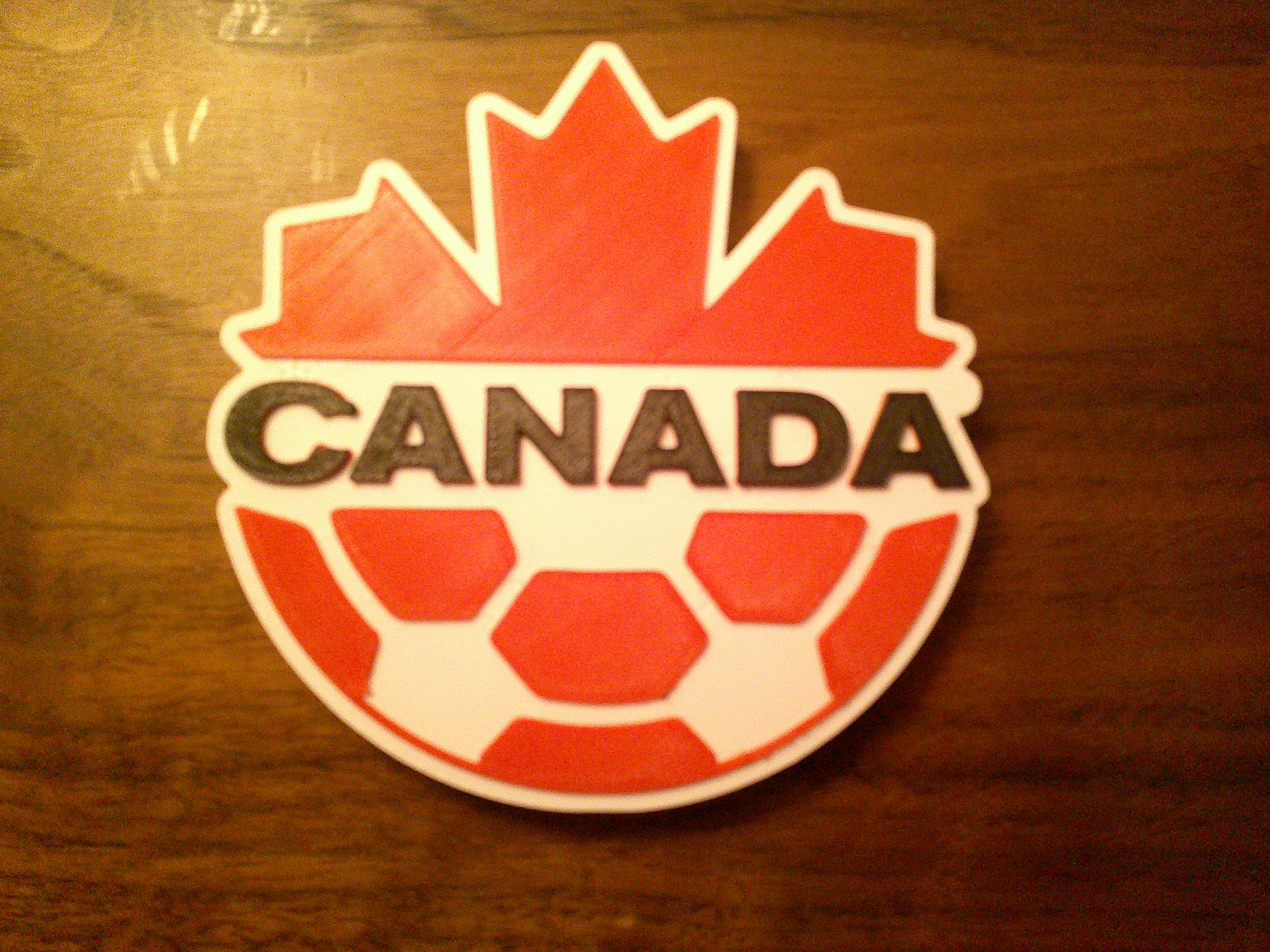 Canada Soccer Logo Coaster or Plaque