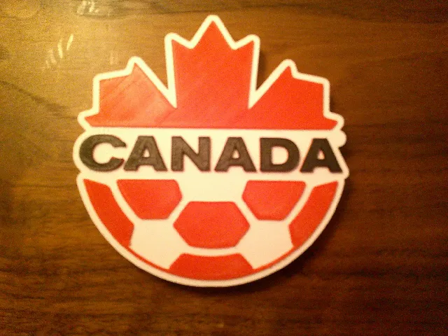 Canada Soccer Logo Coaster or Plaque