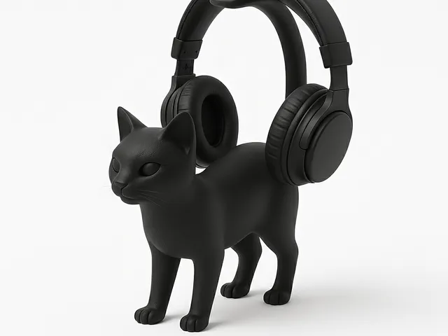 Cat Tail Headphone Stand – Modular Base Edition