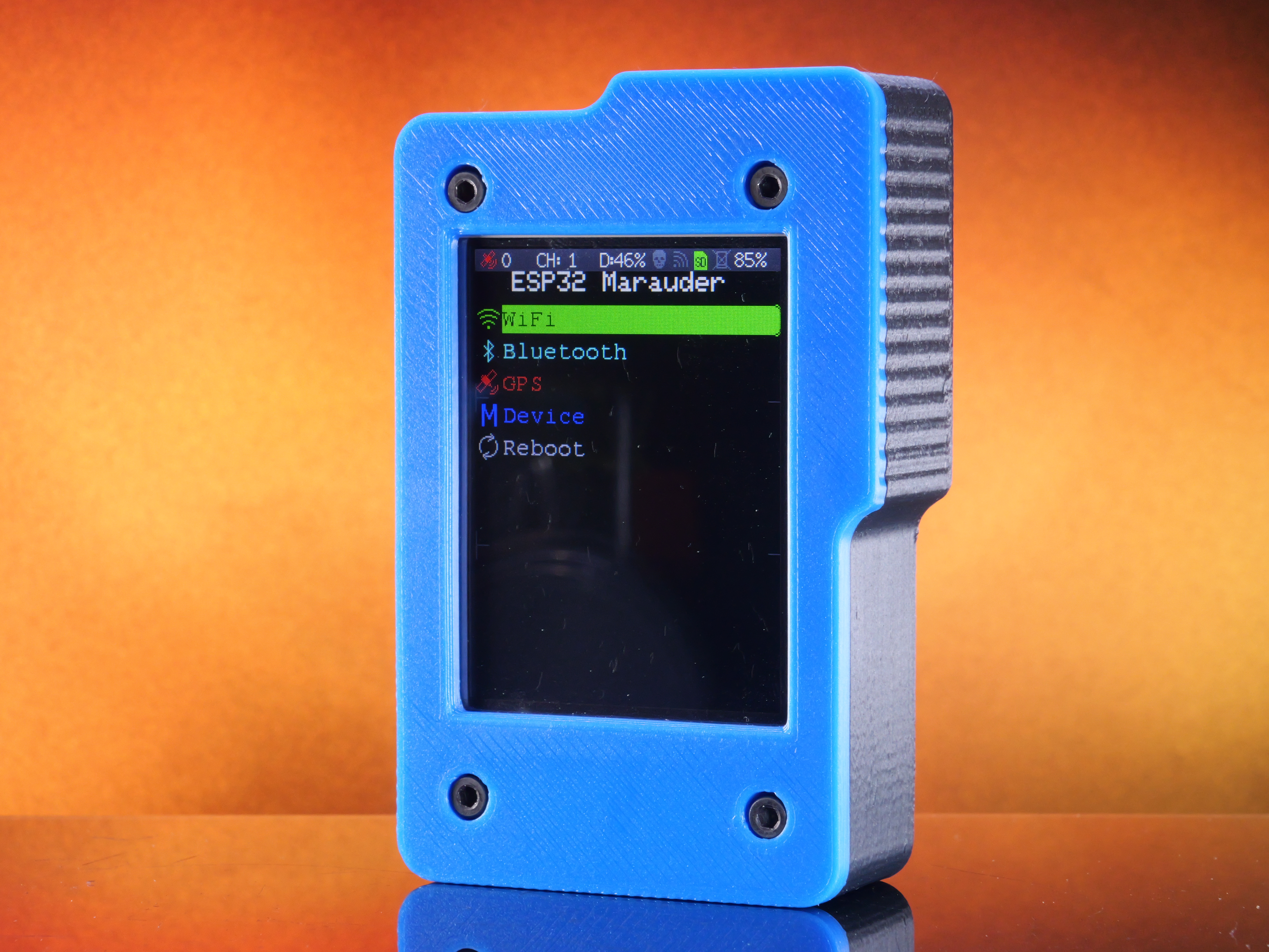 CYD ESP-32 Case For Battery GPS Mod Kit - Reinforced Tactical Gundam Edition