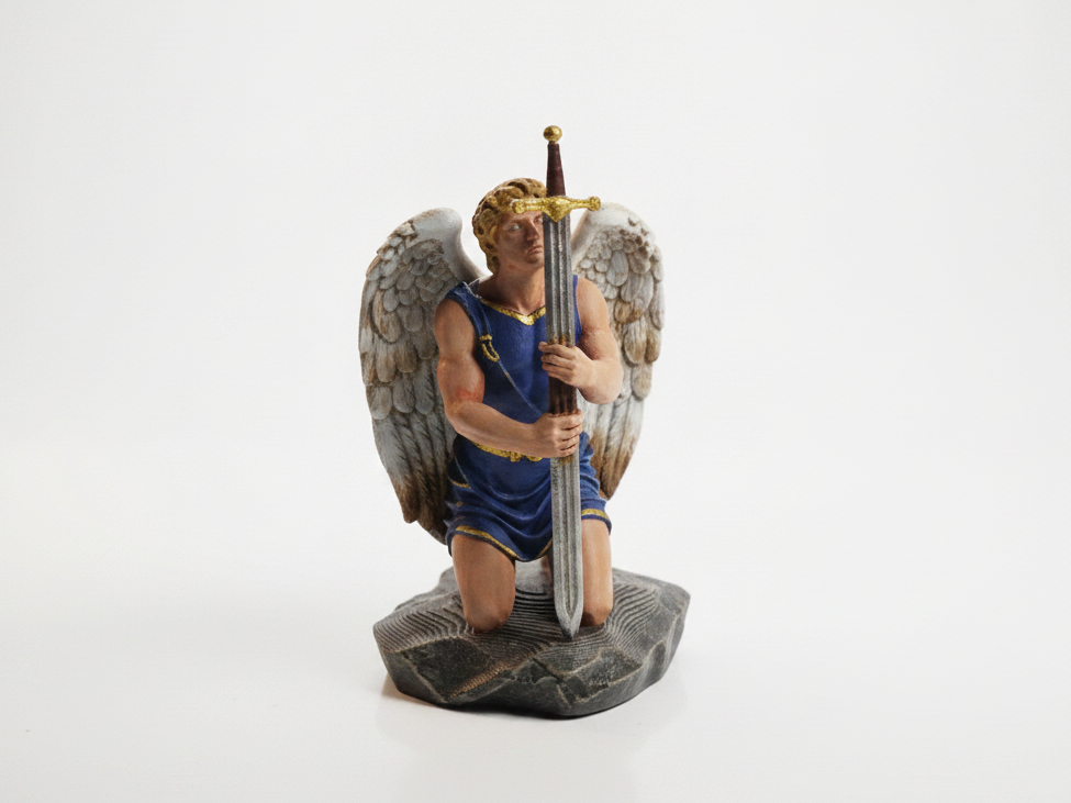 Fallen Angel Statue Fantasy Mythology 3D Printable