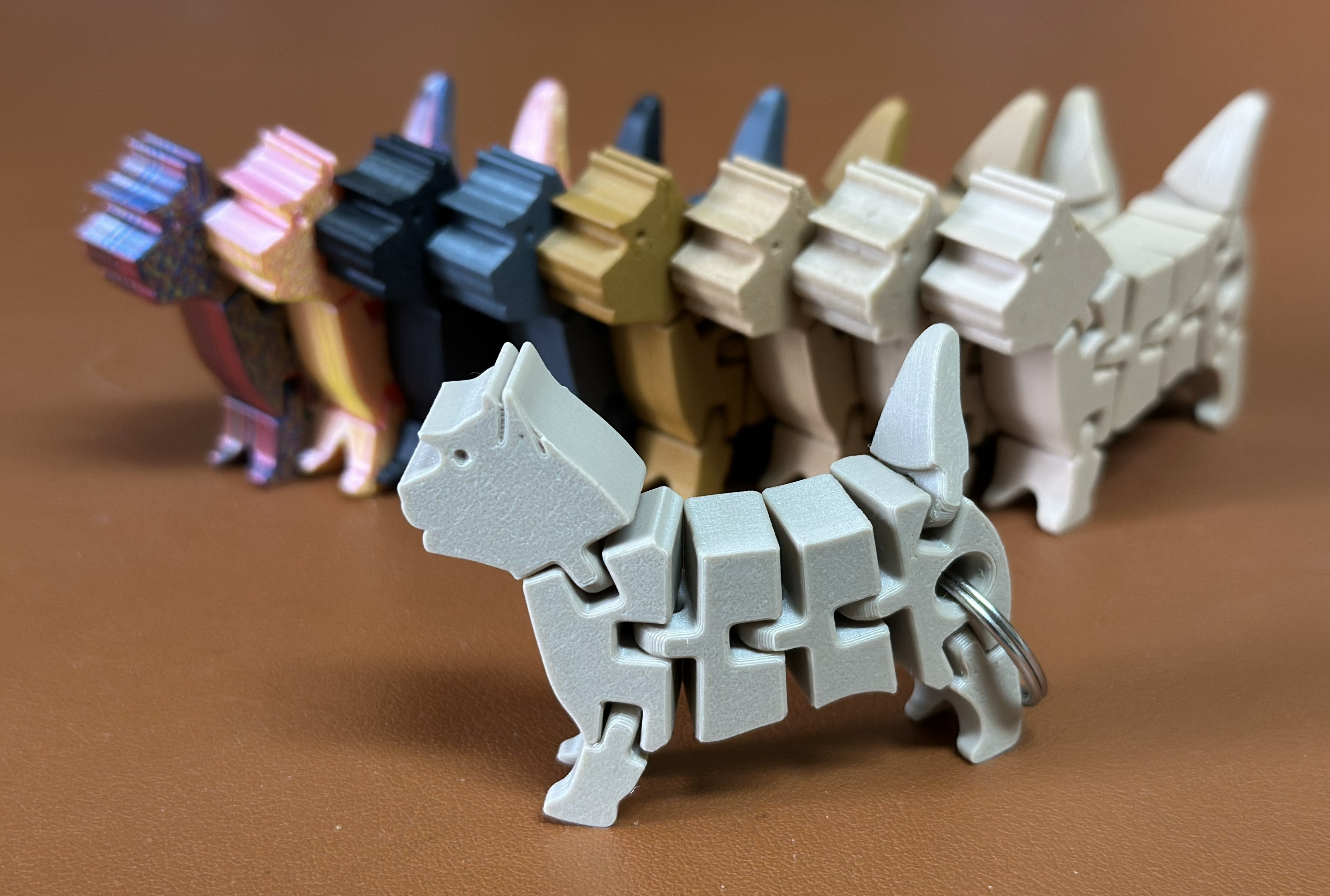 Flexi Dog Keychain