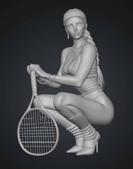 Tennis Glamour Pose
