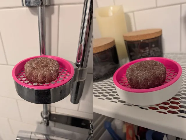Removable shower soap dish with drip tray