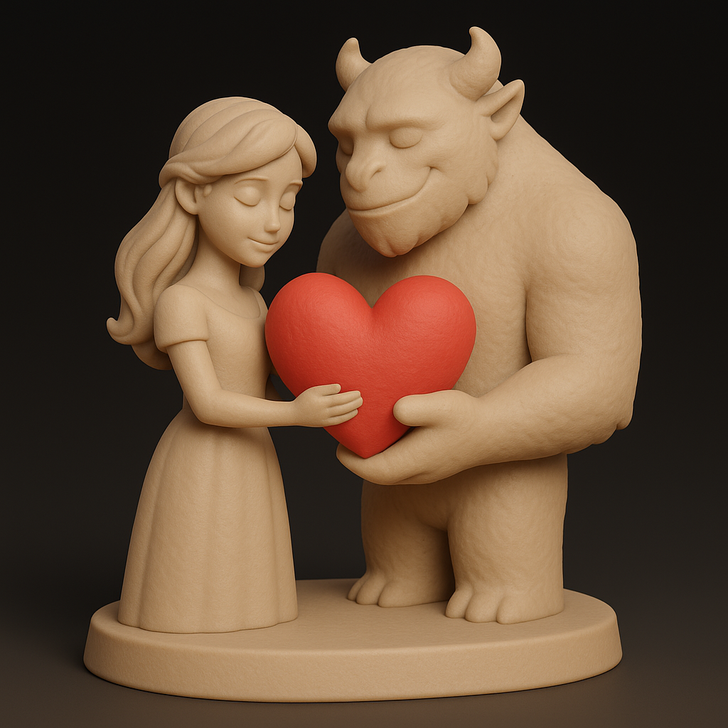 Beauty and the Beast – Paintable Figure