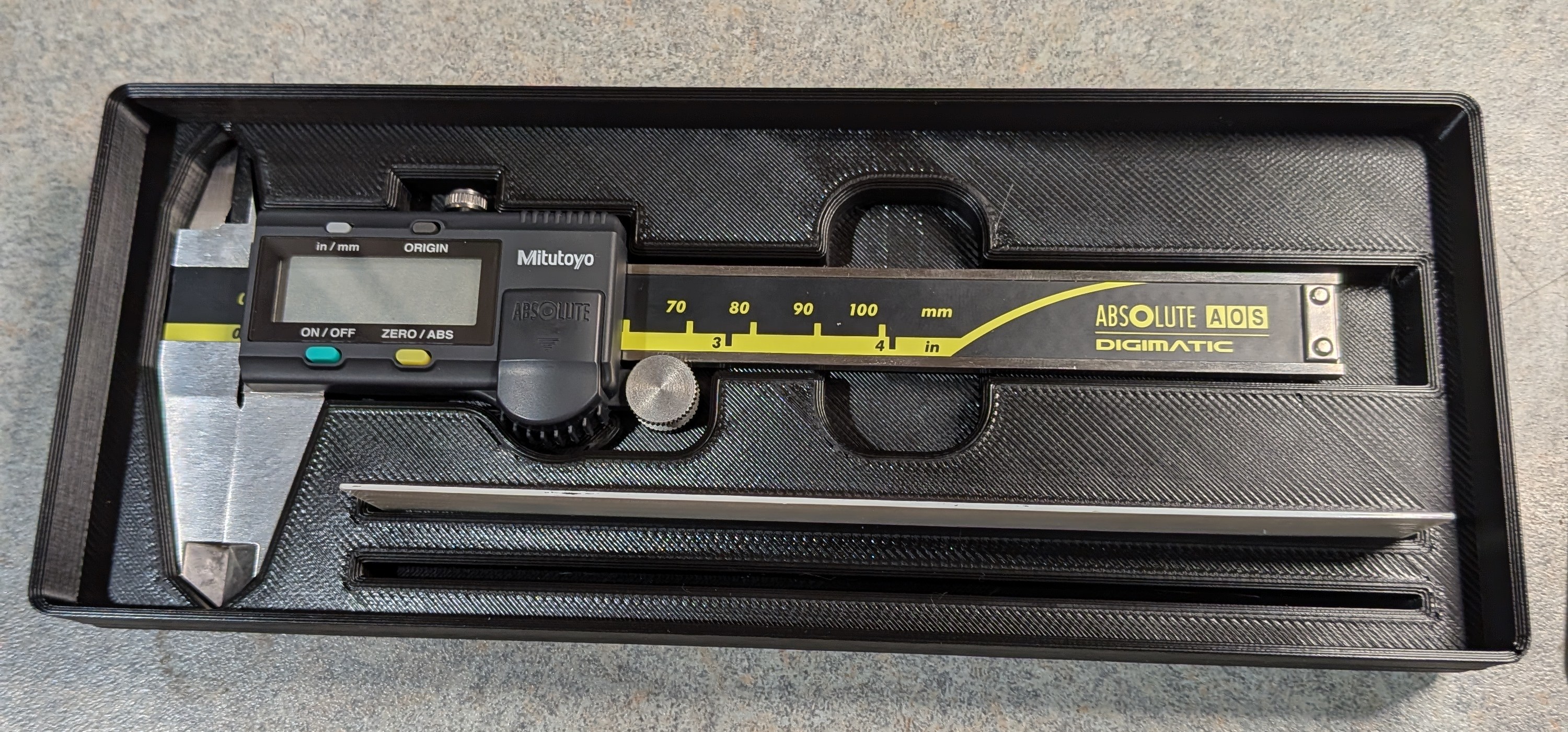 Mitutoyo 100mm Caliper & 150mm Rulers - Gridfinity