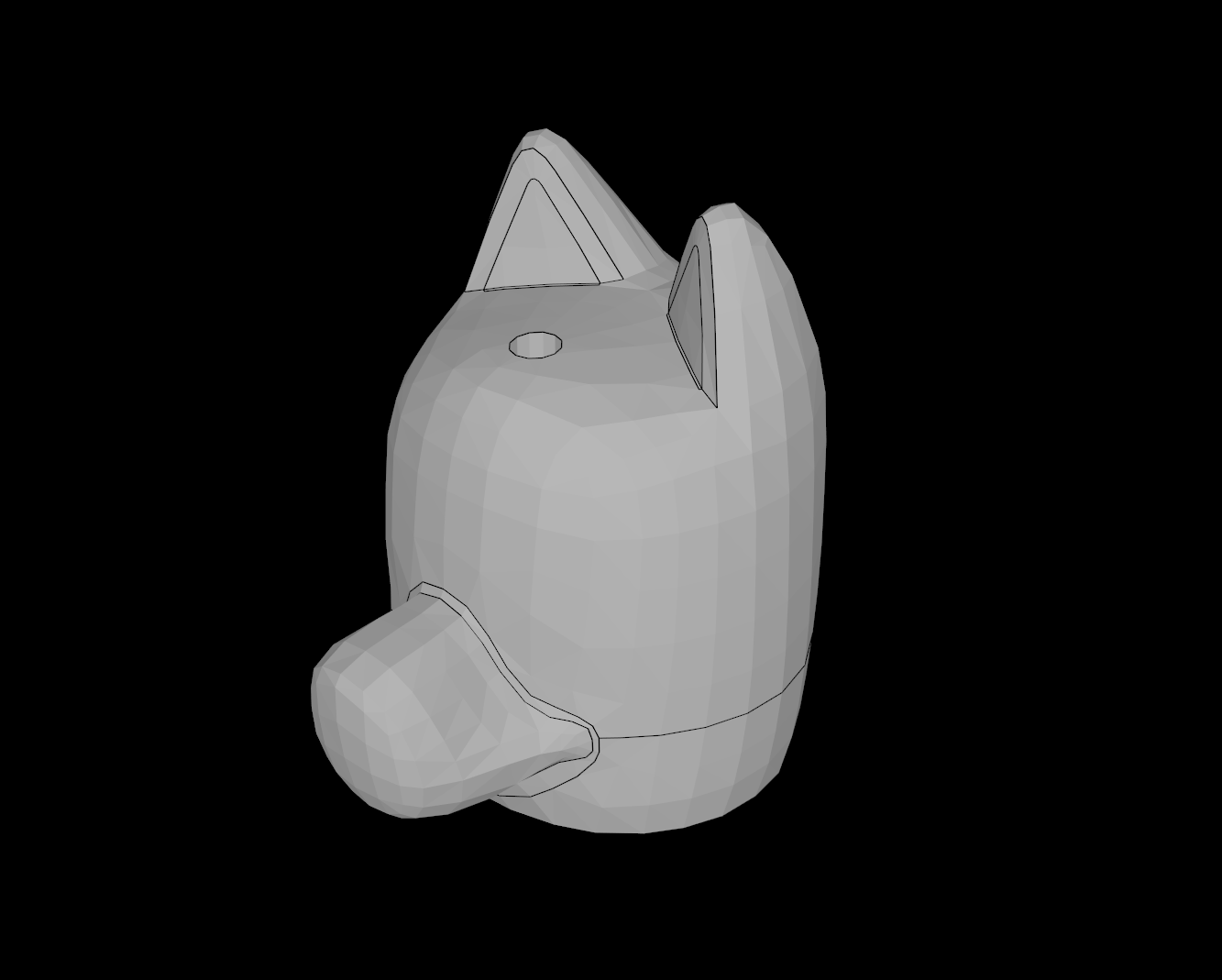 Lego Compatible (109806.dat) Minifig Head Modified Bluey