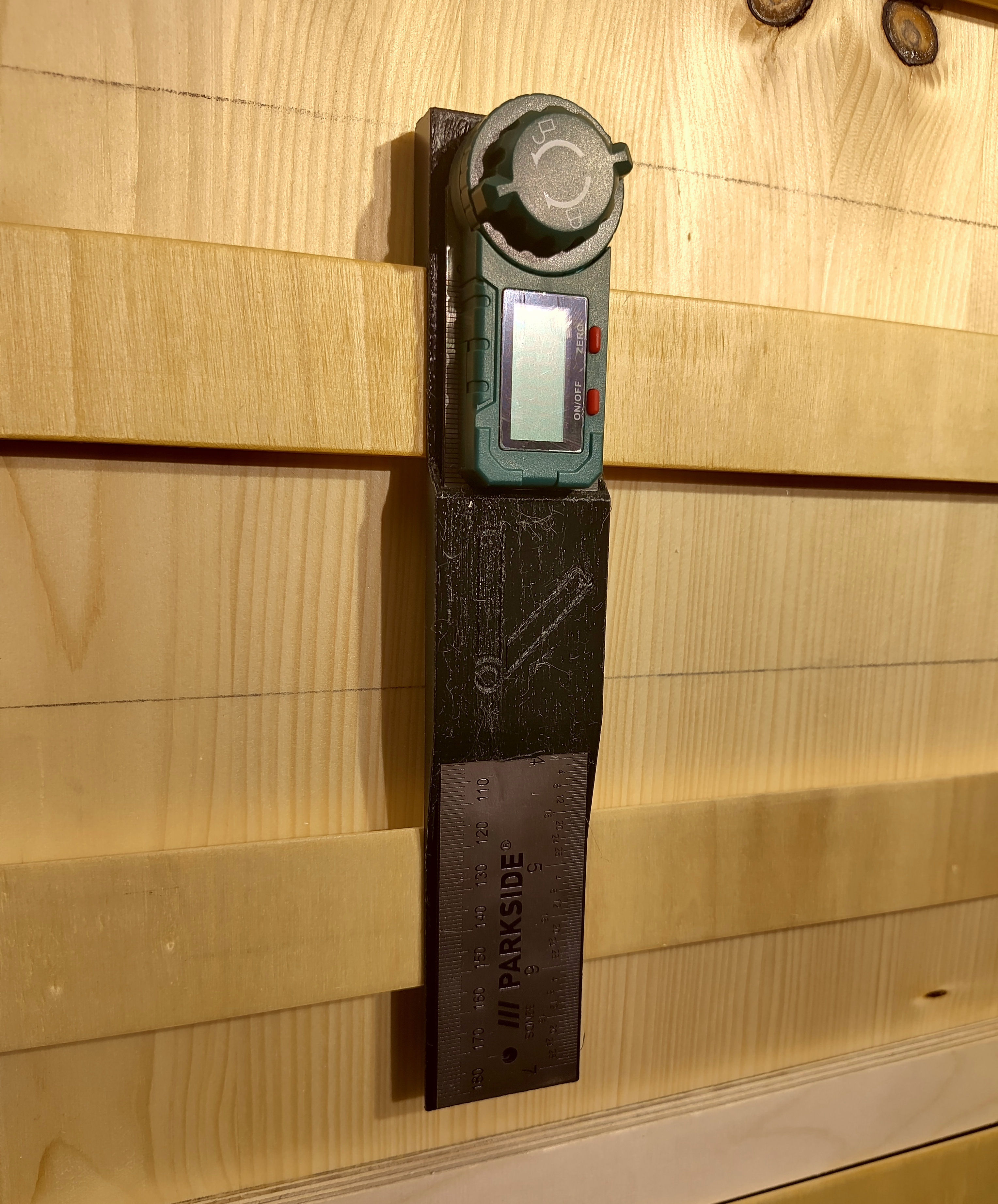 French Cleat Halterung für Winkelmesser digital Winkelschmiege von Parkside