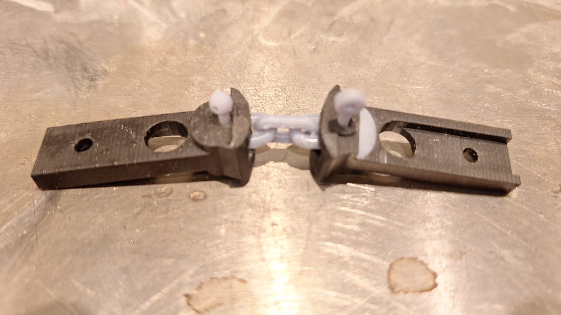 Chains and Pin replacements for the standard LGB link and pin couplings for narrow gauge trains