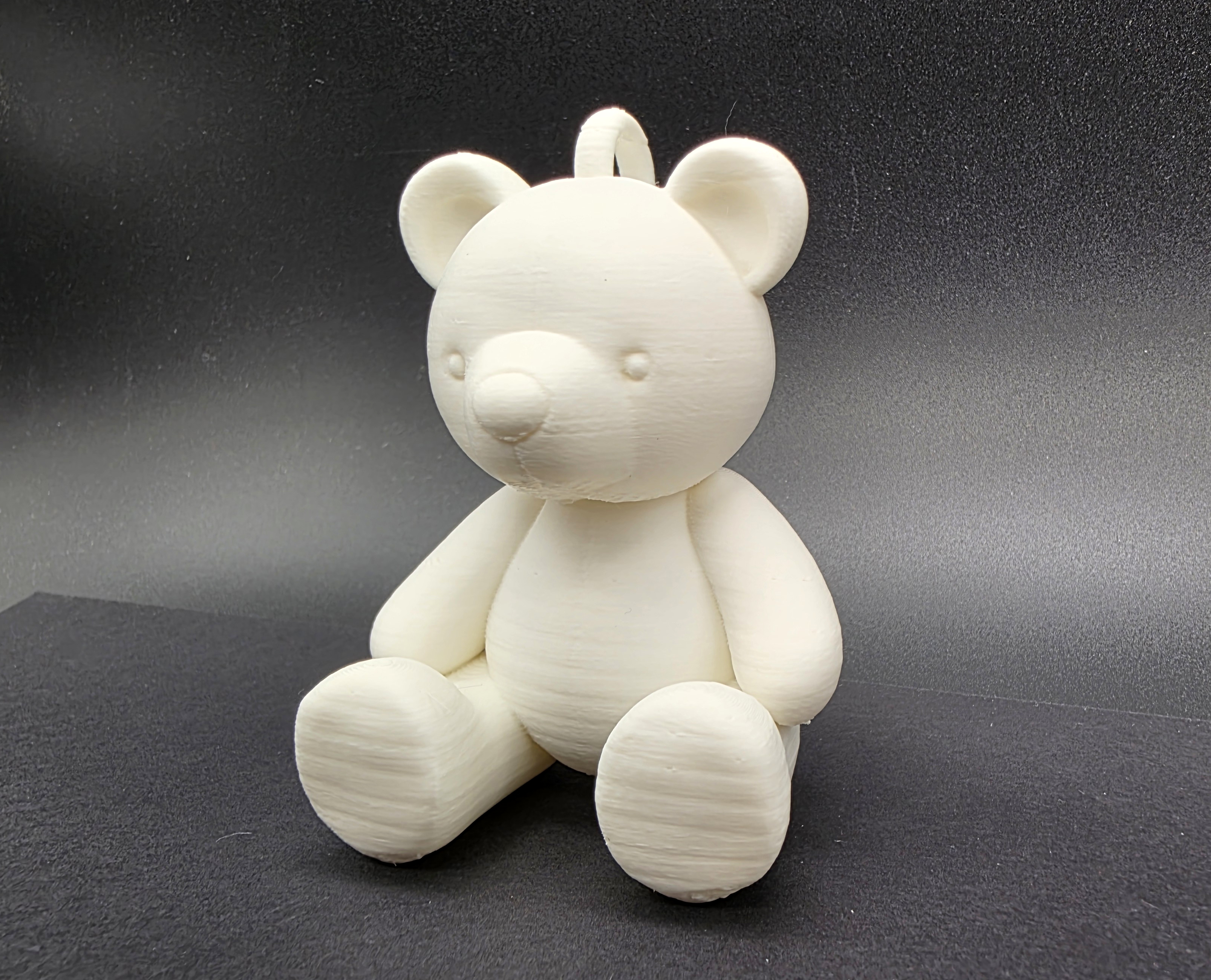 Plush Teddy Bear Paintable Ornament