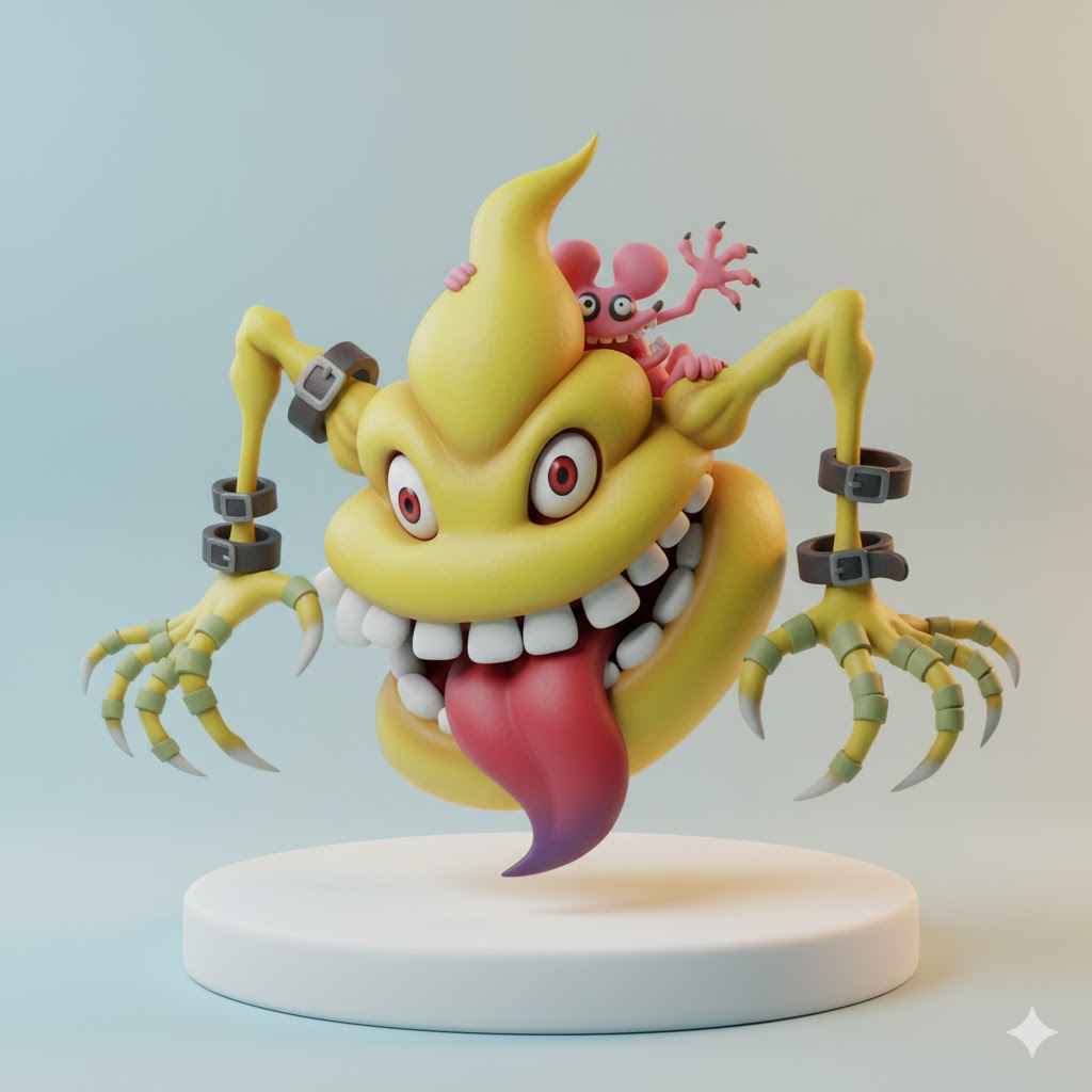 Scumon Digimon Creature Model