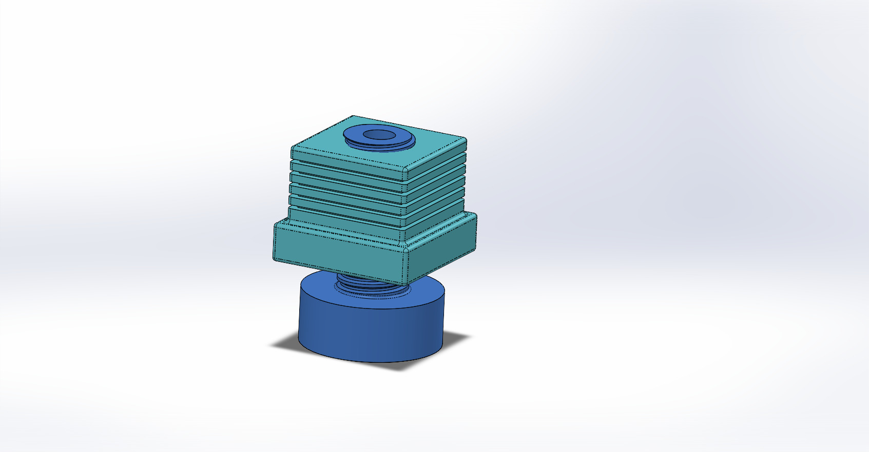 pied réglable 33x33 3D model