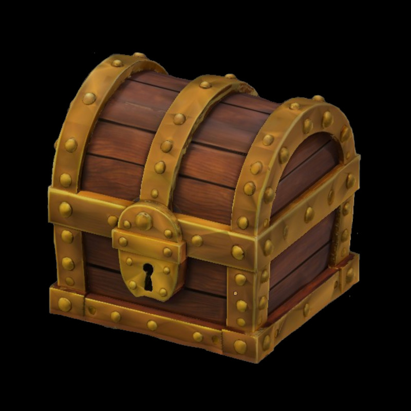 Pirats tresure chest FDM nosupport easyprint fastprint easypaint