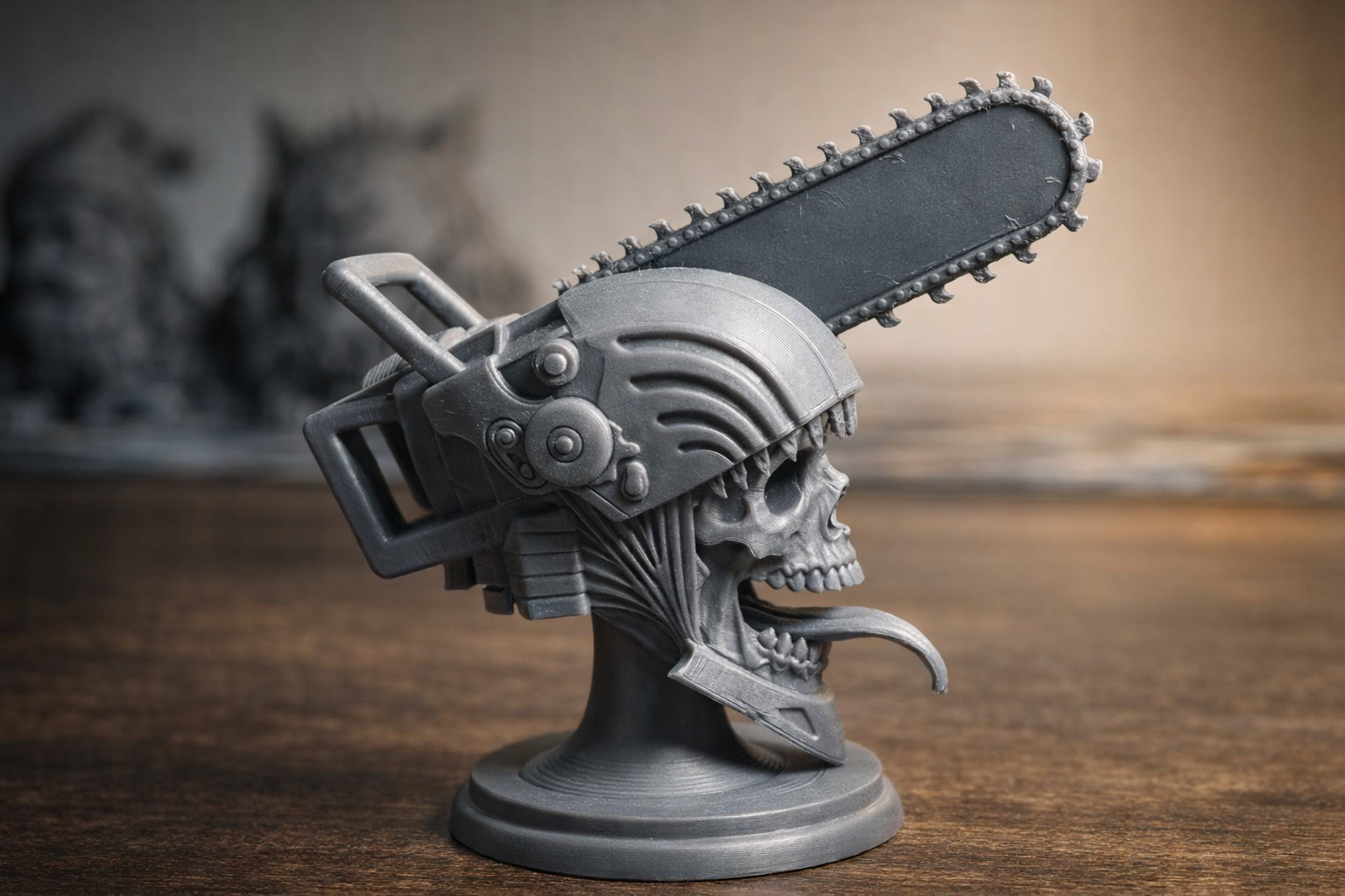 Chainsaw man head burst