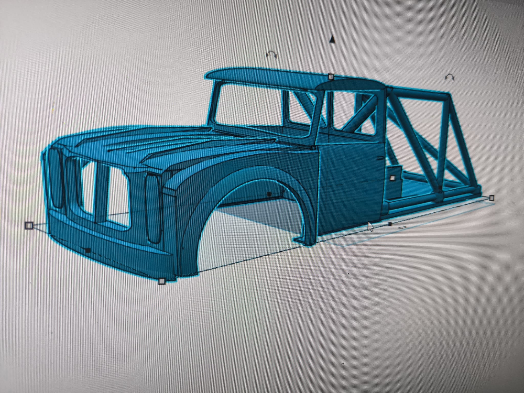 Self designed body for Axial SCX10 313mm