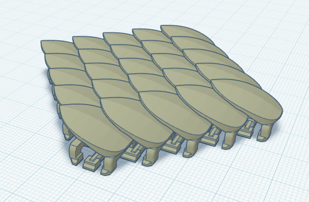 Connectable dragon scales