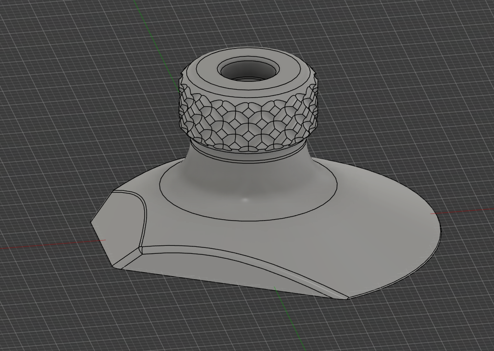 Mini print bed scraper with 8x3mm magnet