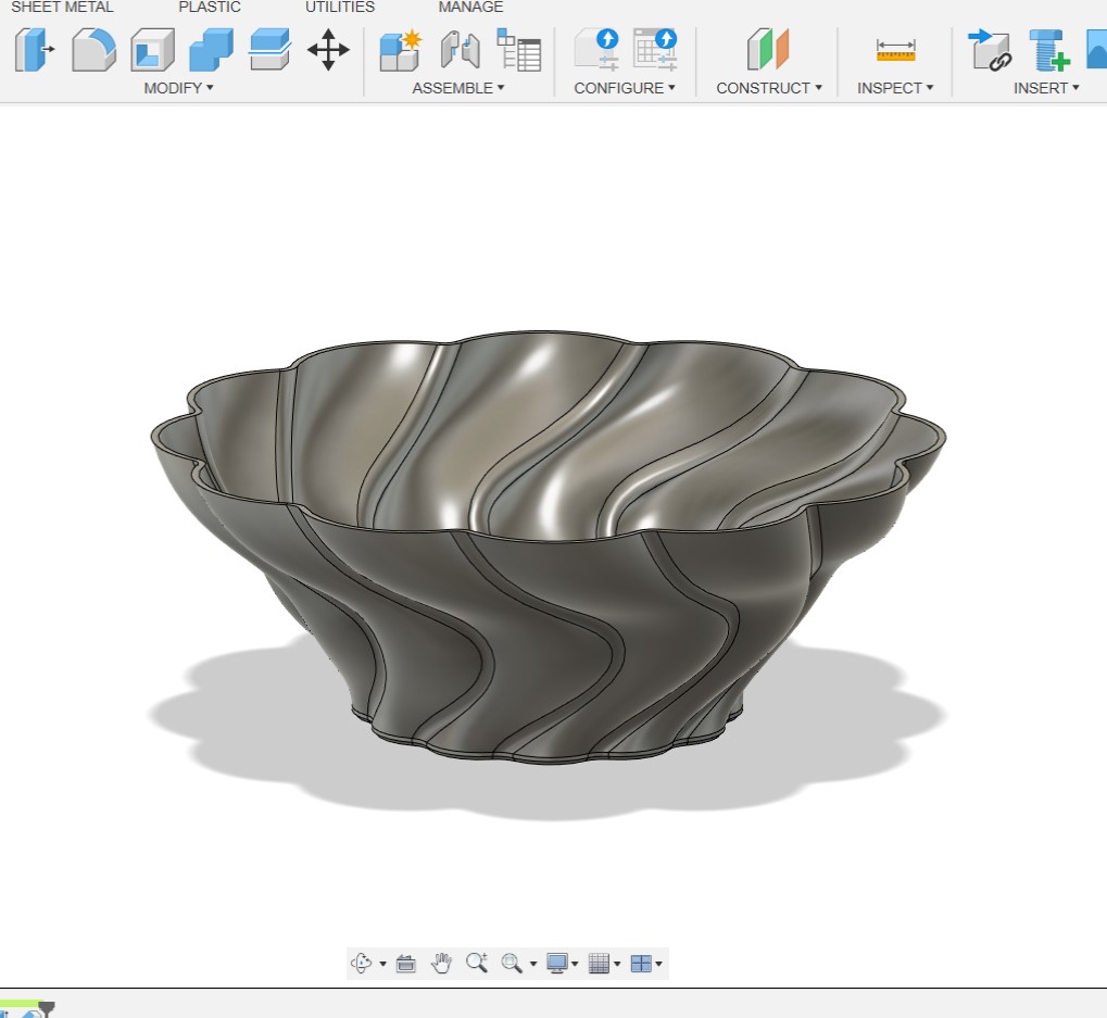 Fluted (Un)- Twisted Bowl