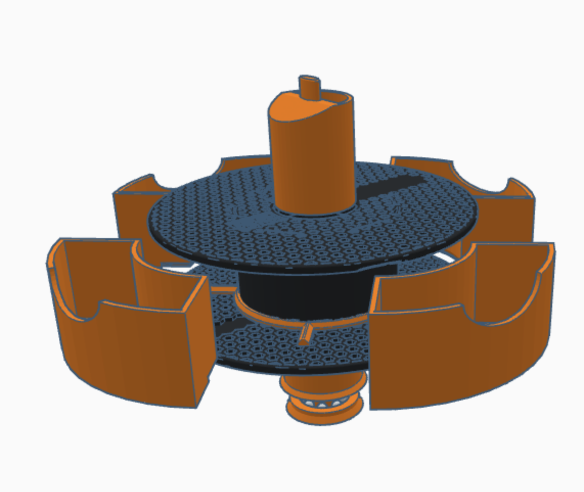 Miniatura 2 do modelo 3D Rotating stackable Prusament spool storage drawers
