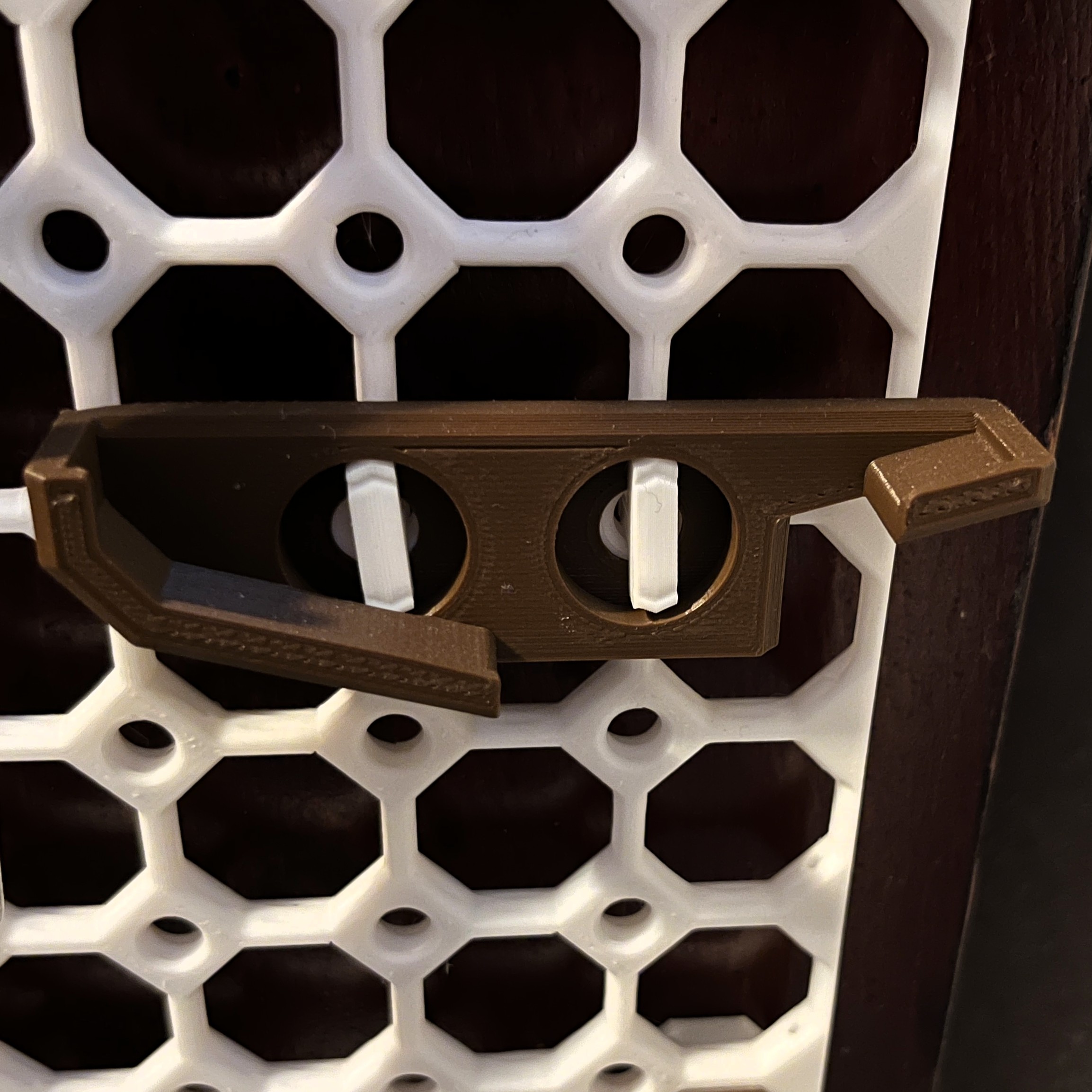 Double Hole Caliper Mount 3D model thumbnail