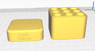 simple holder box/case for 13400 batteries / vape batteries