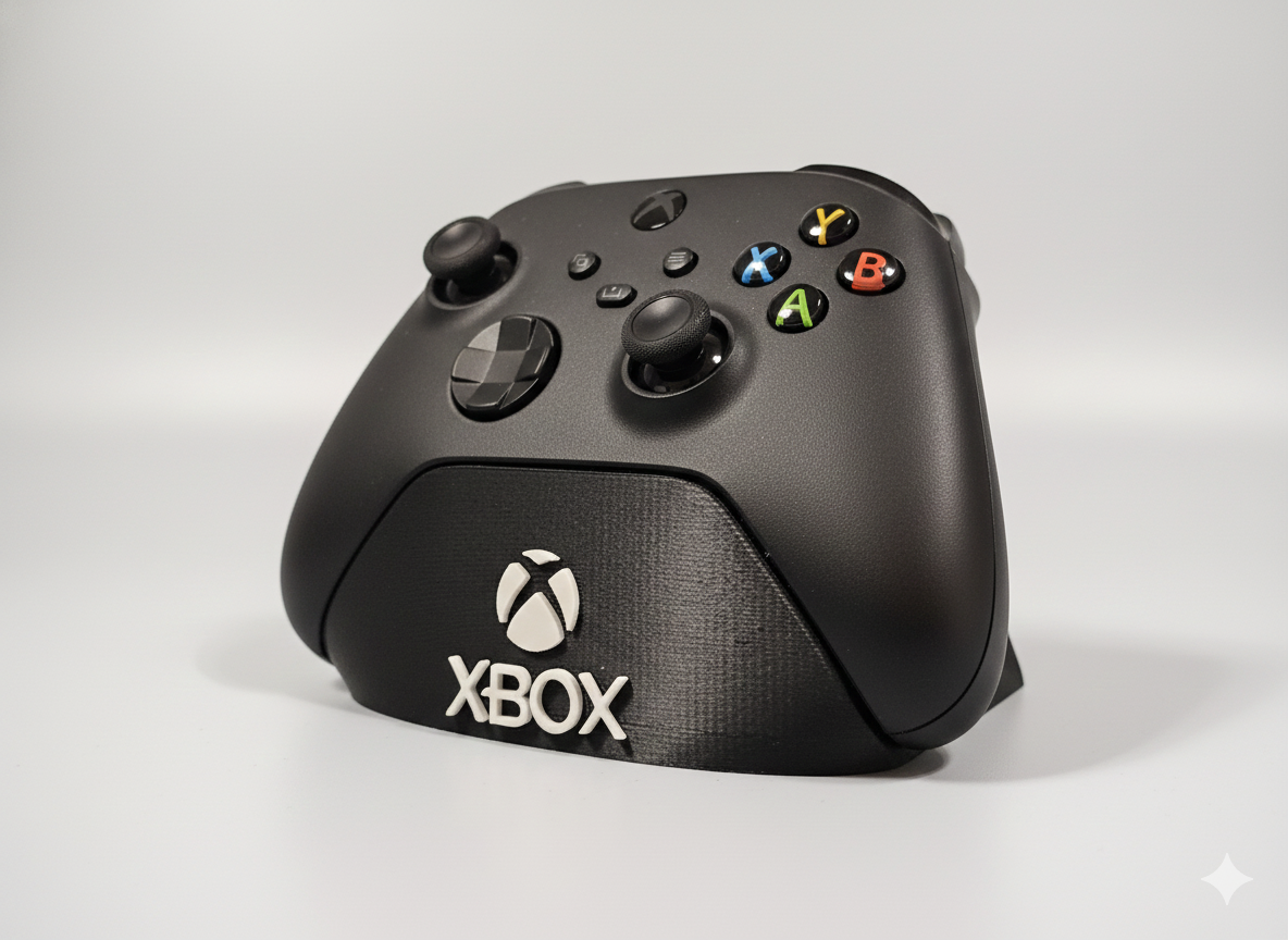 Minimalistic Xbox Controller Stand with Logo
