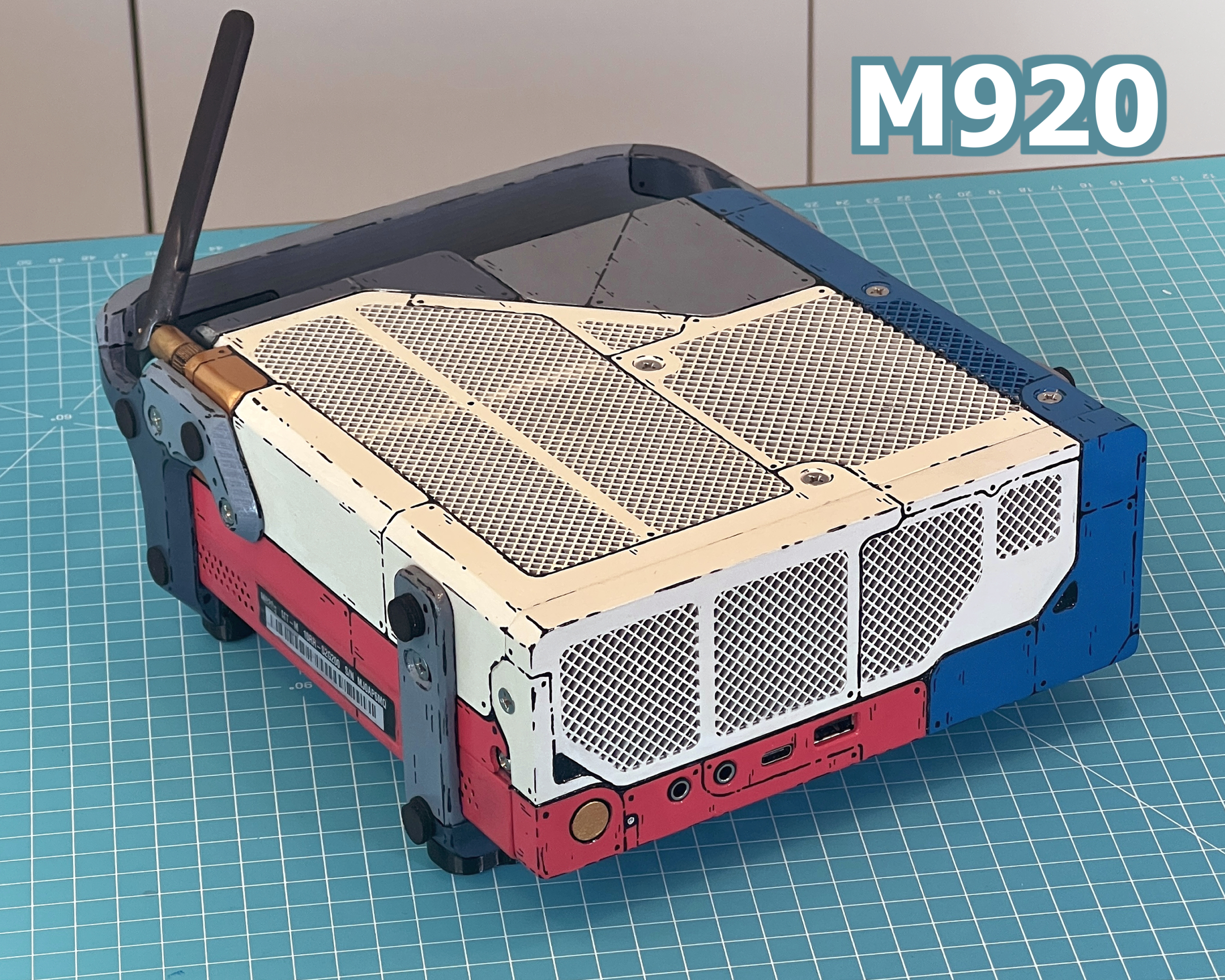 Lenovo M920 - Two slots GPU - 3D Case Model - Artistic Sci-fi Design