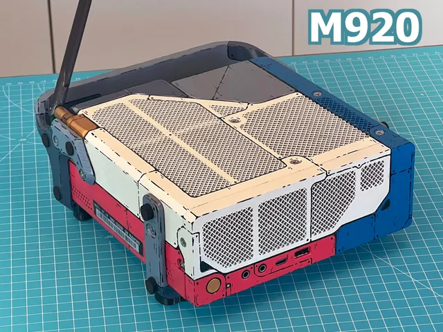 Lenovo M920 - Two slots GPU - 3D Case Model - Artistic Sci-fi Design