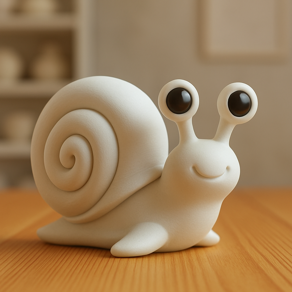 Smiling Snail Sculptu