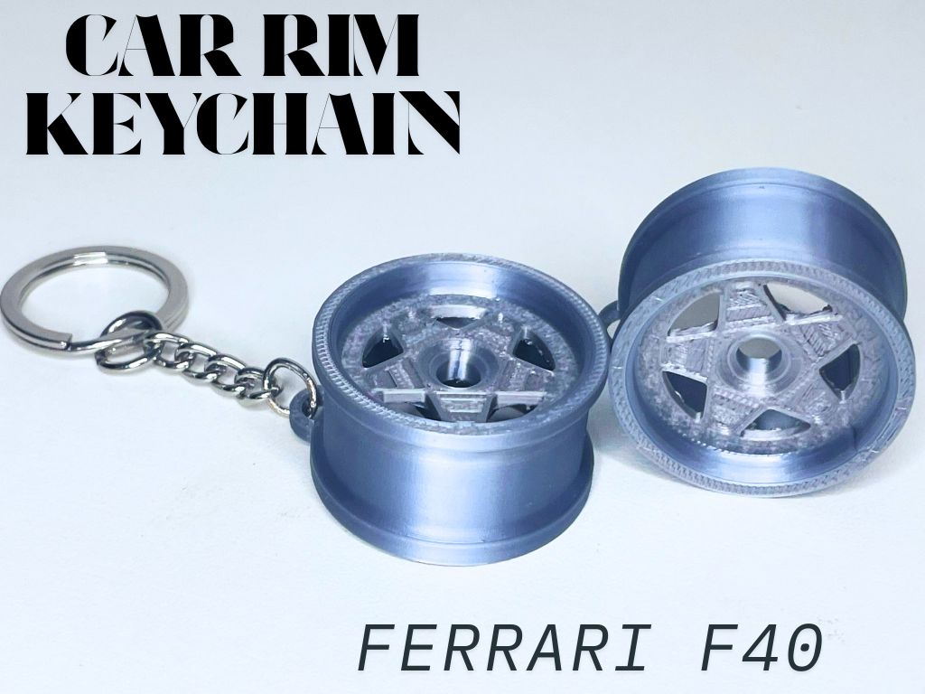 Ferrari F40 Wheel Rim Keychain