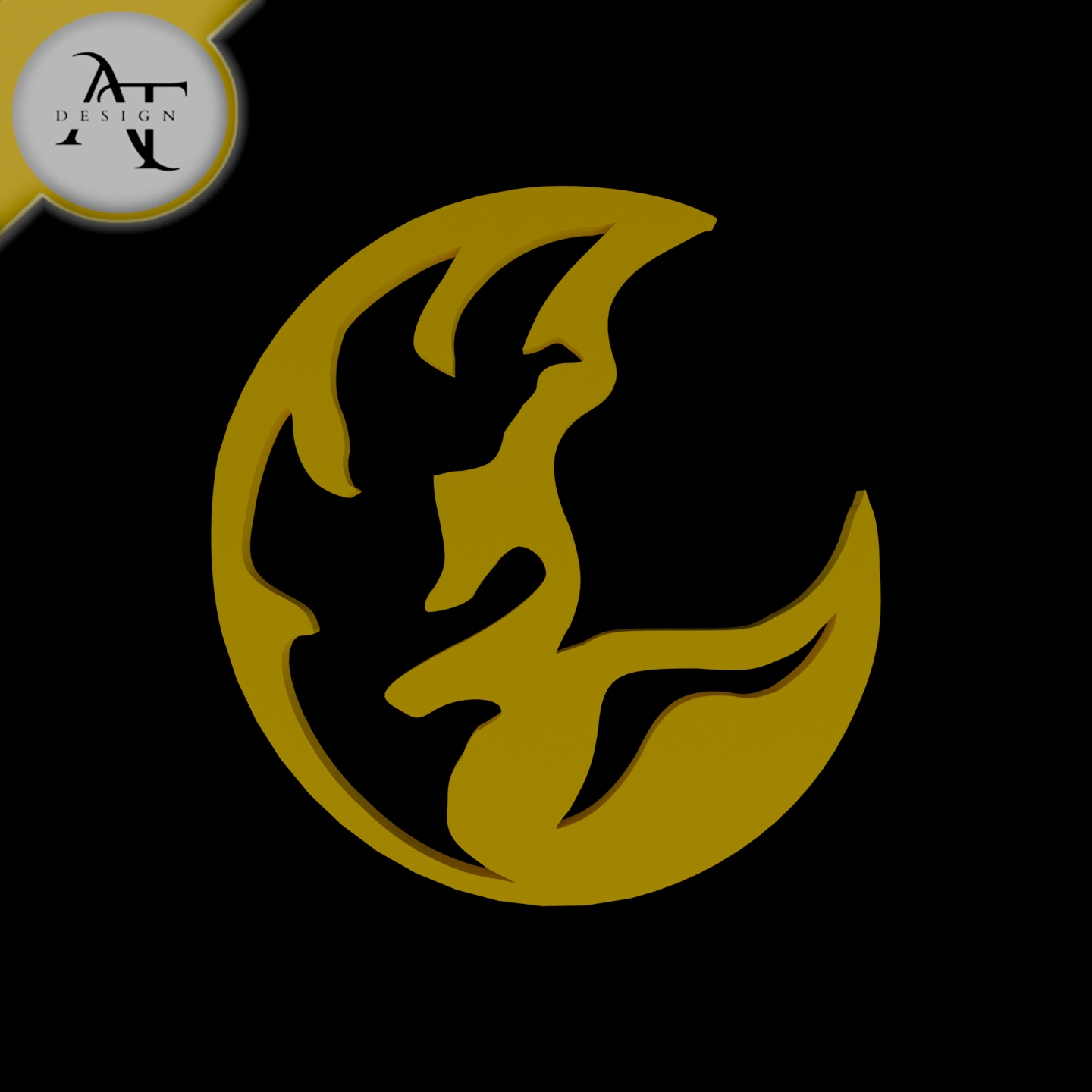 Simple Moon Symbol - 2D Art