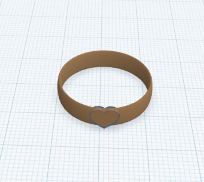 Valentine heart ring