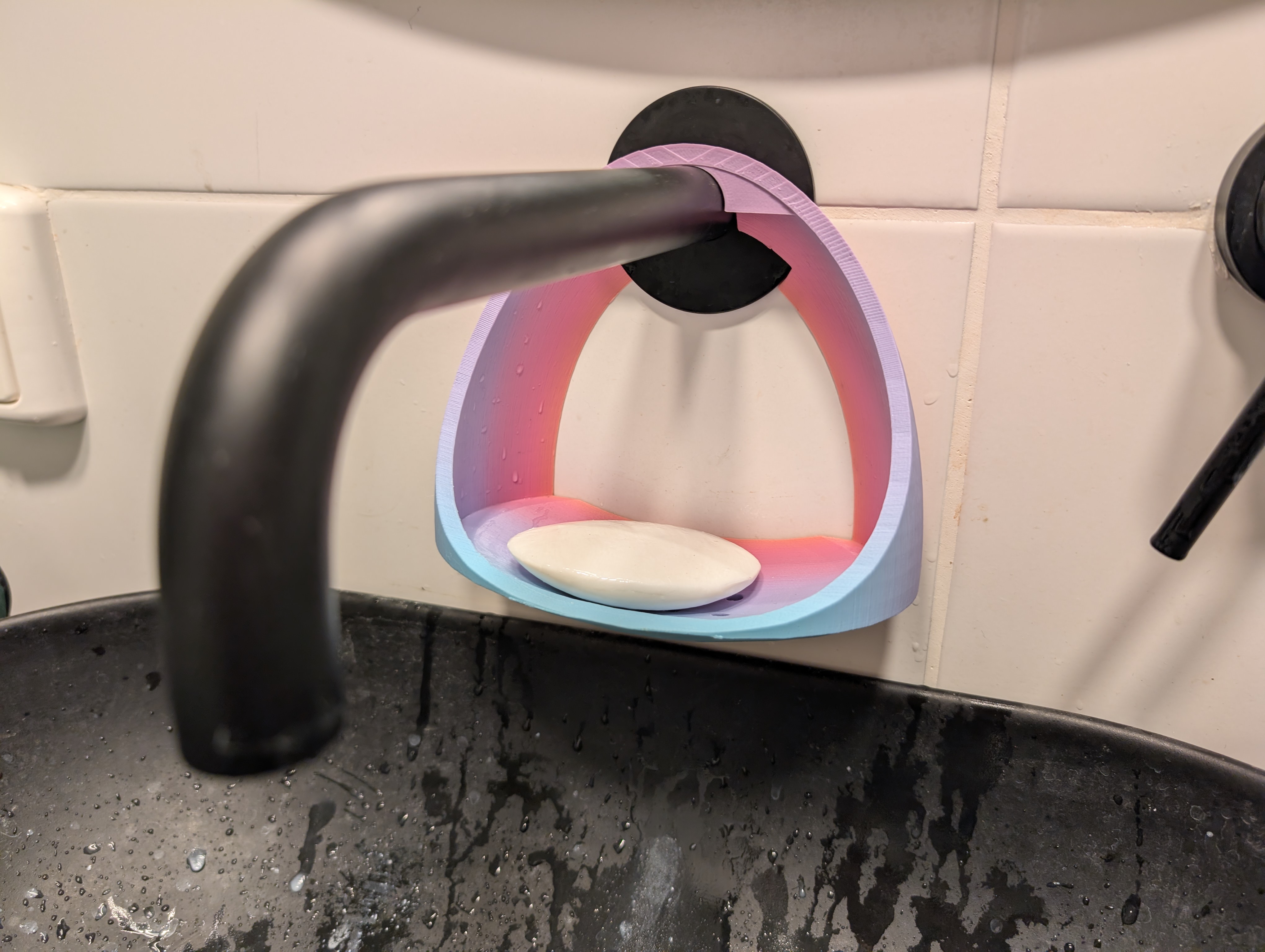 Faucet Mounted Floating Soap Dish