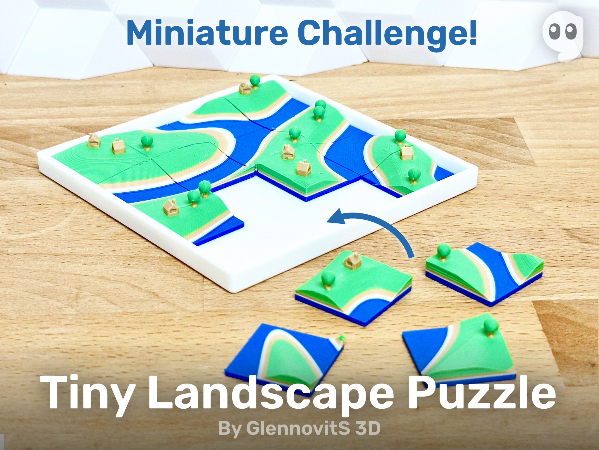 Tiny Landscape Puzzle (terrain map brain teaser)