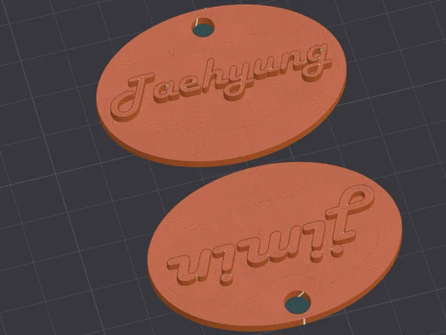 jimin and taehyung keychain plate -BTS-