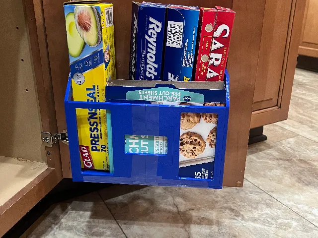 Cupboard door organizer
