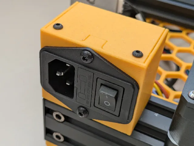 IEC320 C14 Fused Switch Enclosure for 4040 Extrusions