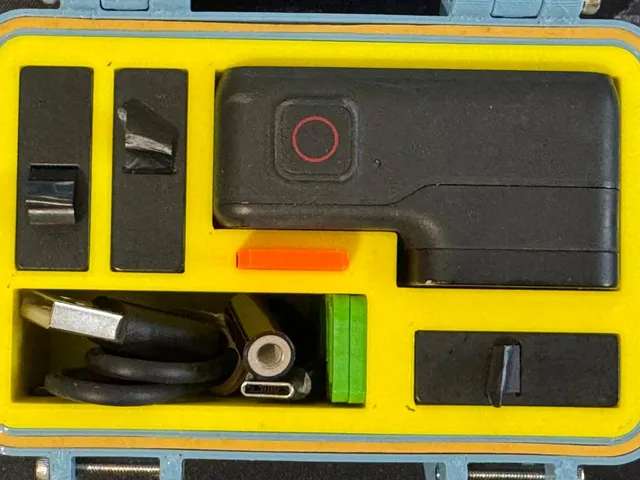GoPro 7 Rugged Case Insert with 3 Batteries
