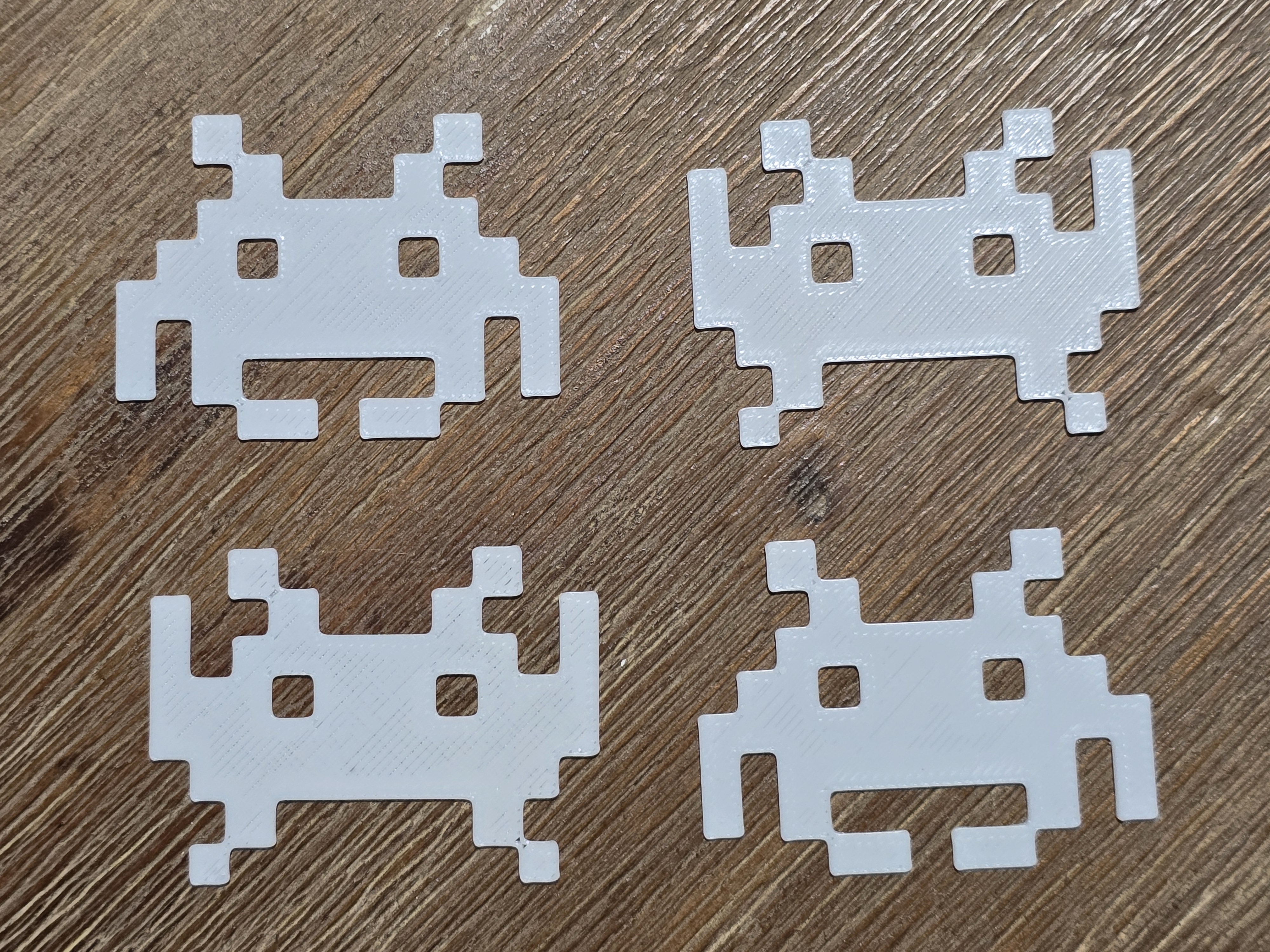 Parametric 8bit Space Invader Ornaments - Remix