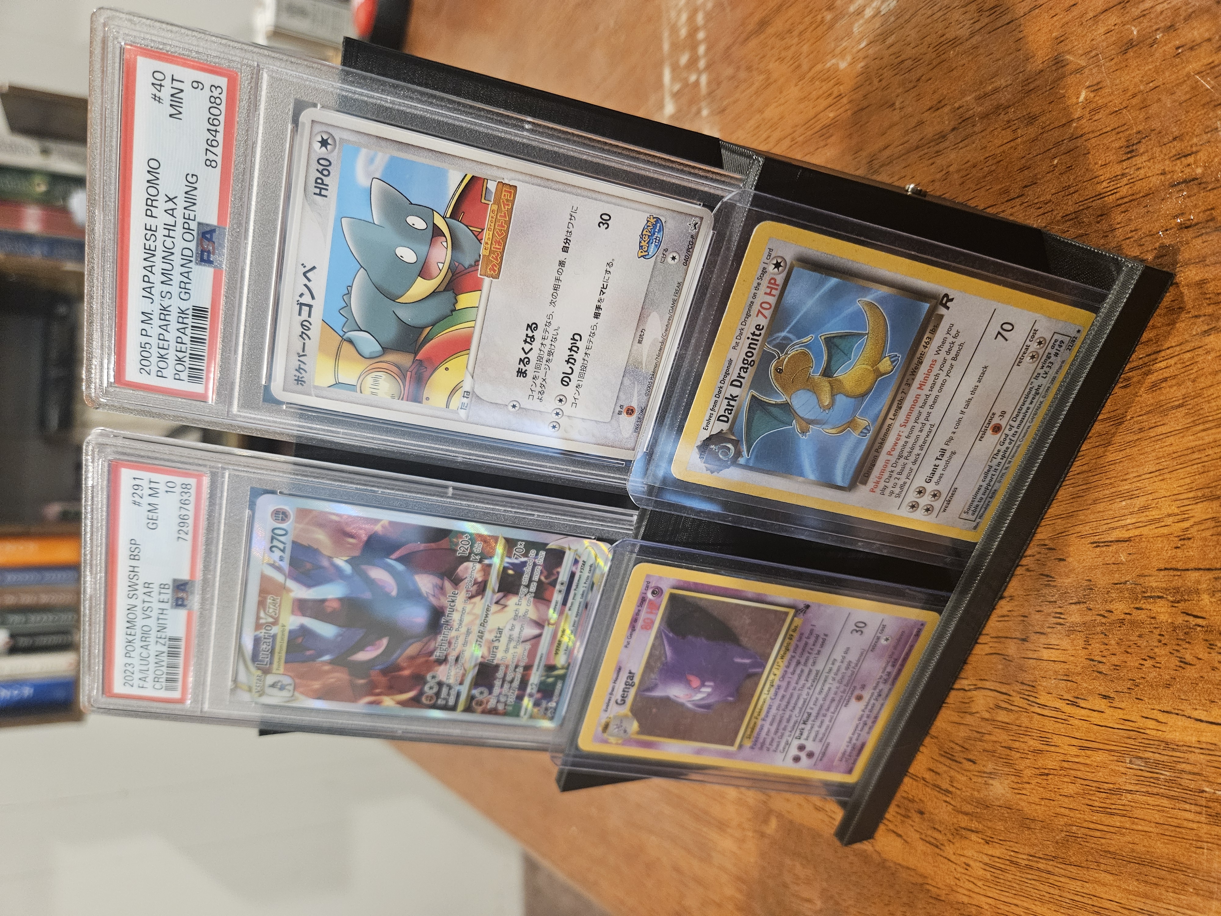Graded Trading Card Display Stand 2 tiers